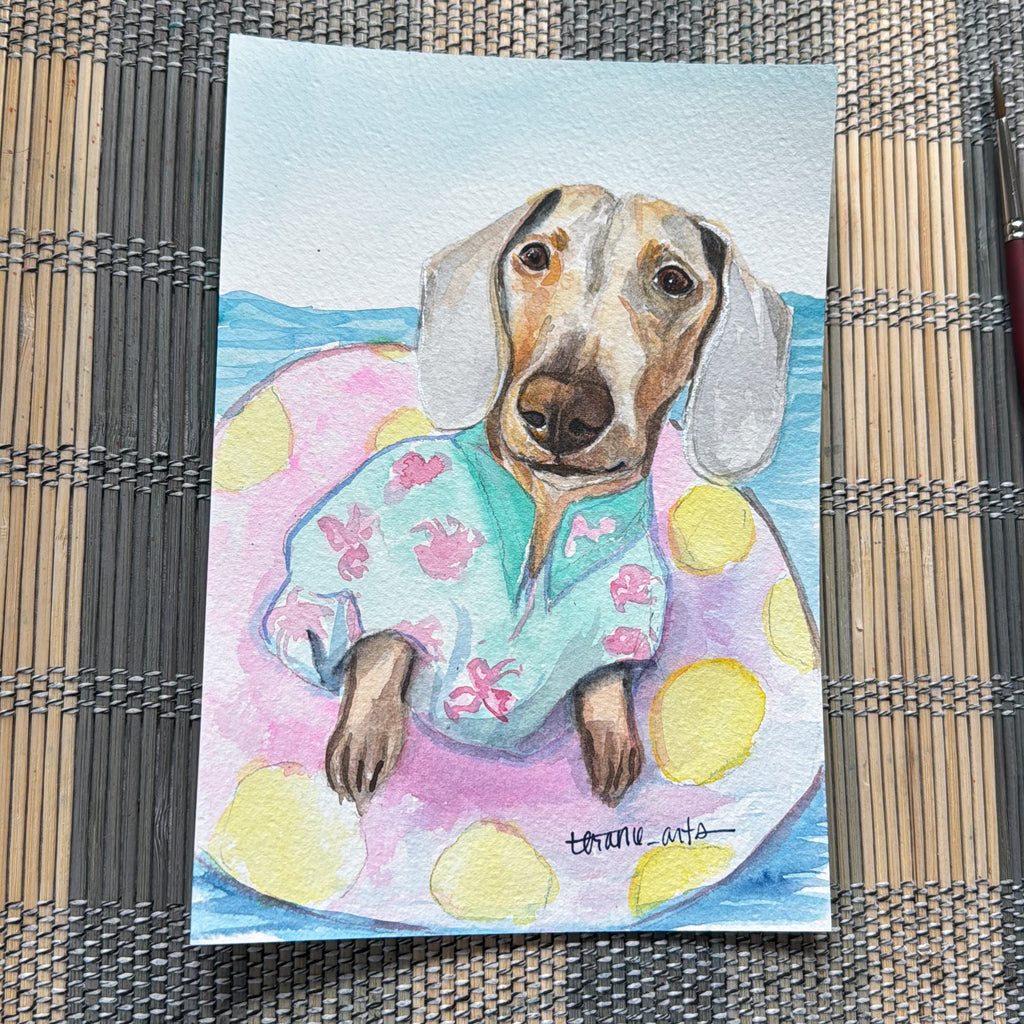 Pet Portrait 5x7 size