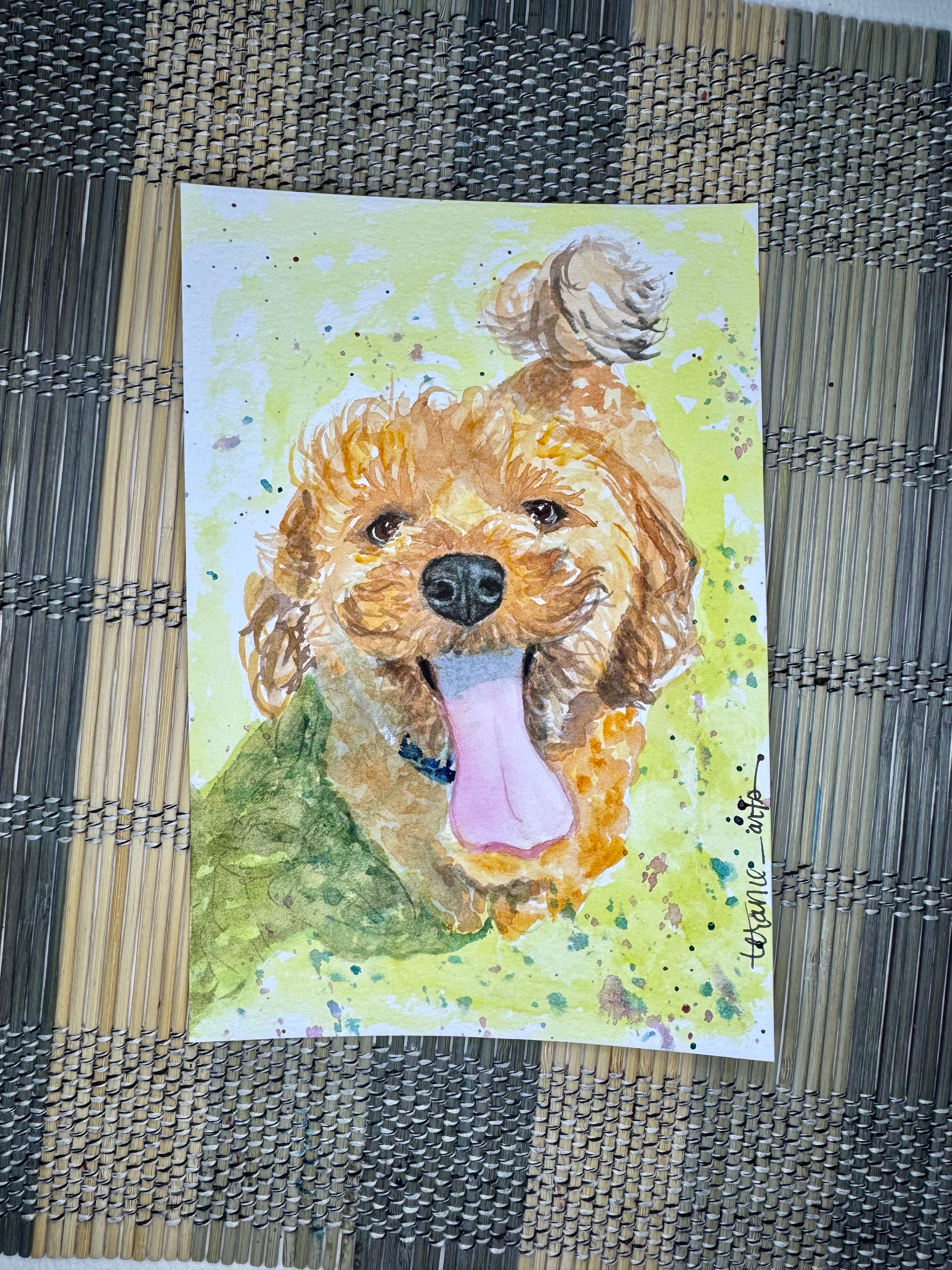 Pet Portrait 8x10 size
