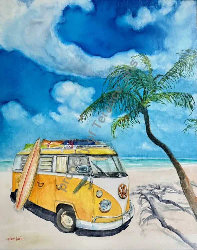 Car Portrait commission - watercolor