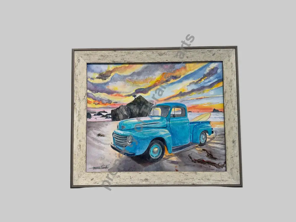 Original watercolor! ’49 is fine’ 1949 Ford Pickup