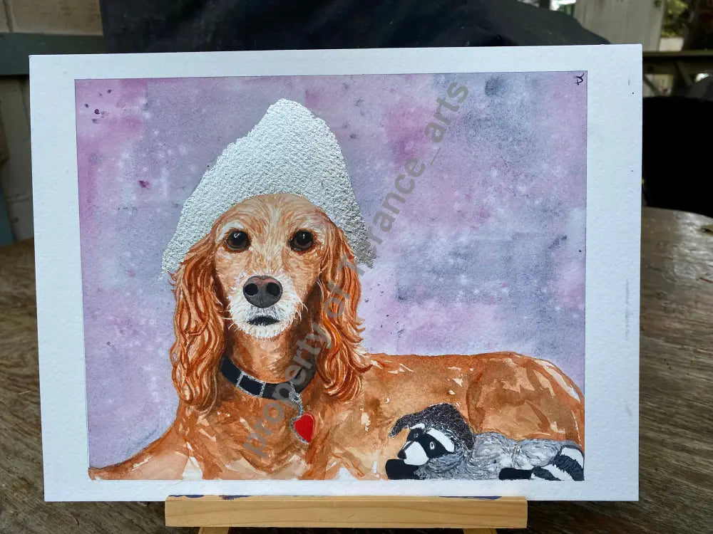 Pet portrait 11’’x14’’ size - watercolor