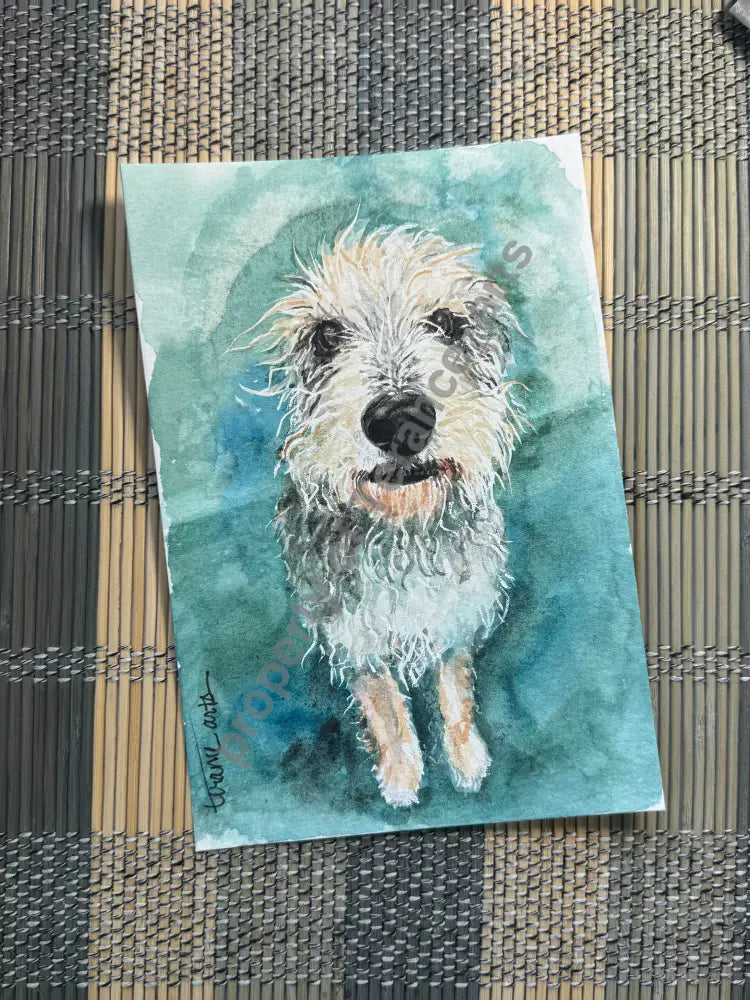Pet Portrait 8x10 size - watercolor