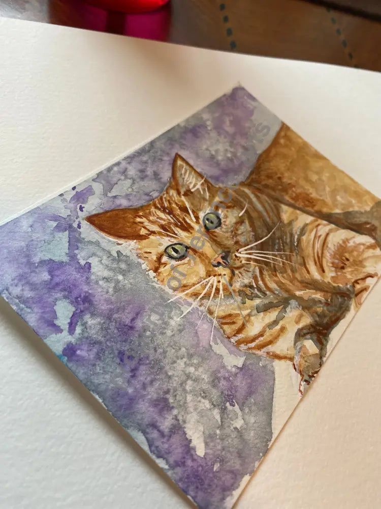 Pet Portrait 8x10 size - watercolor