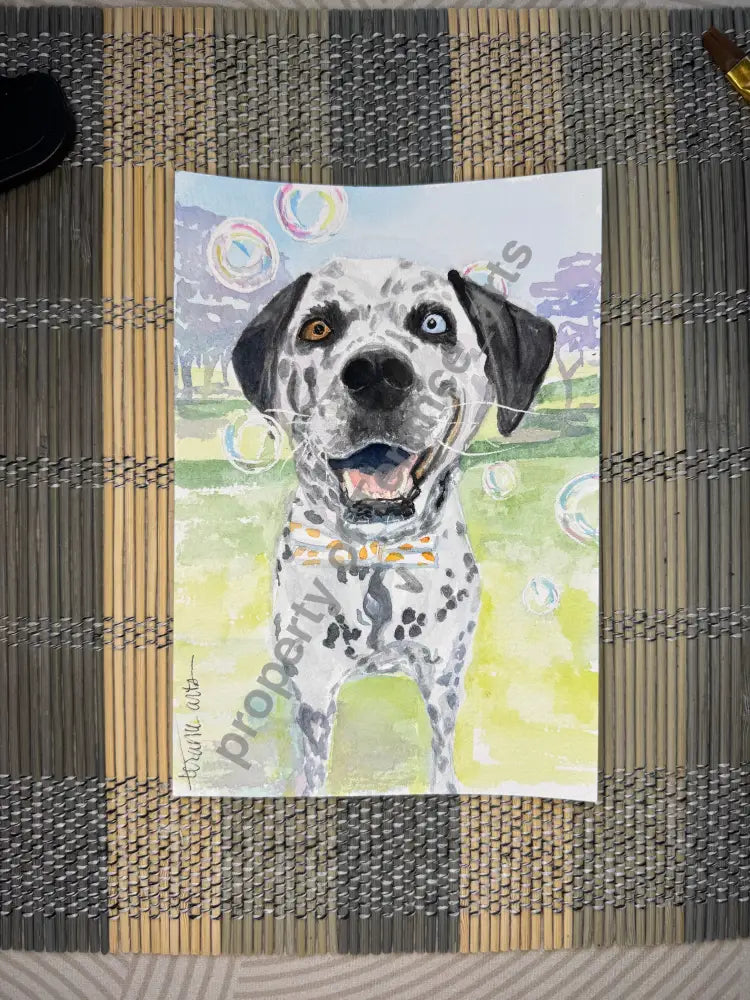 Pet Portrait 8x10 size - watercolor