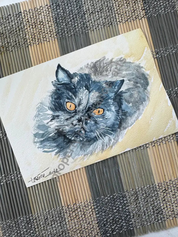 Pet Portrait 8x10 size - watercolor