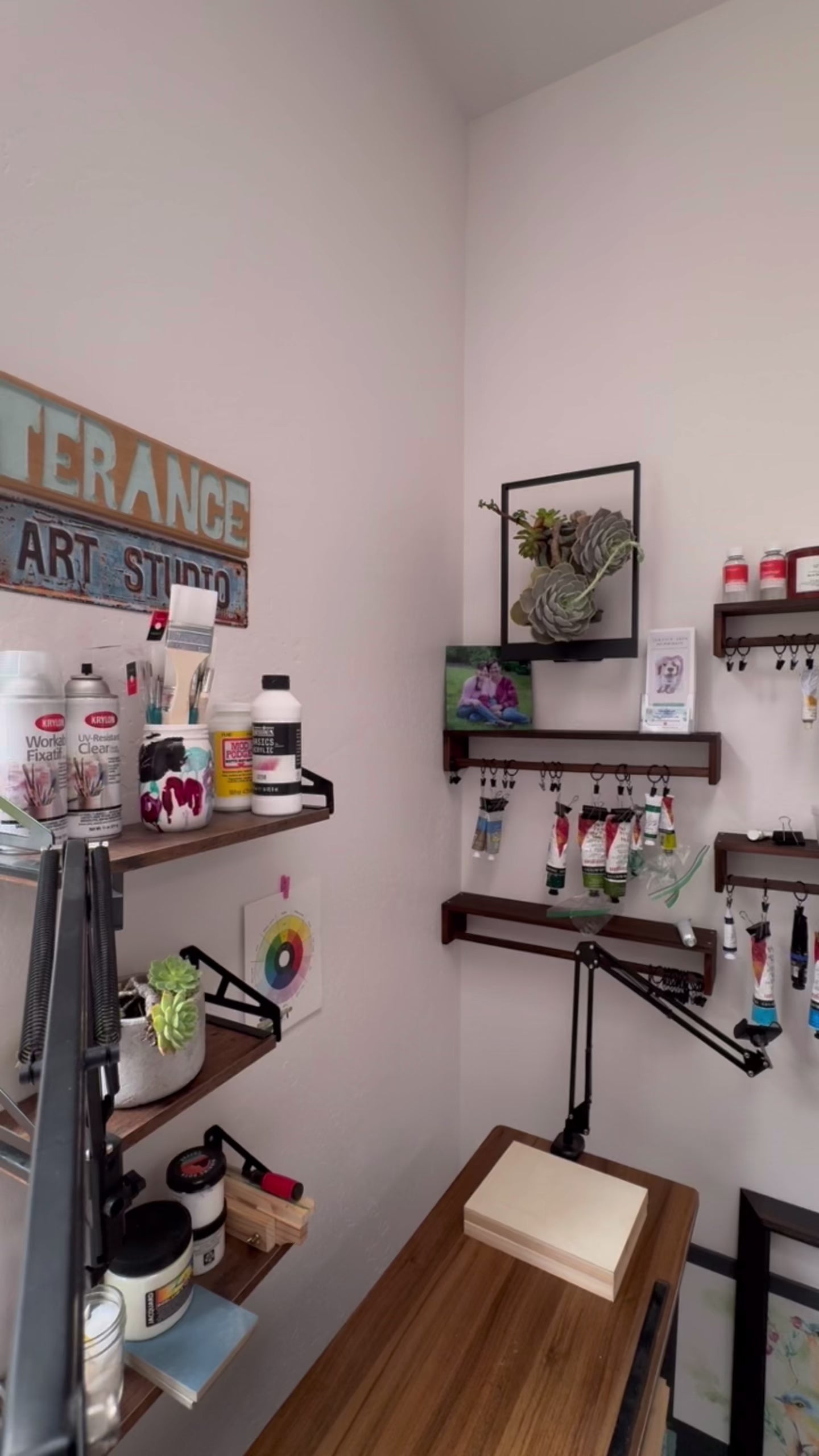 Option 2 Framing on wood panel