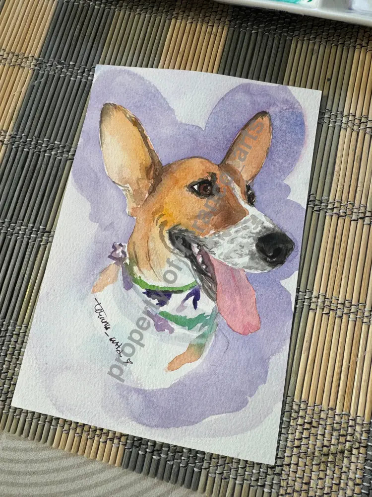 Ultimate Pet Portrait 16’’x20’’ on canvas - watercolor