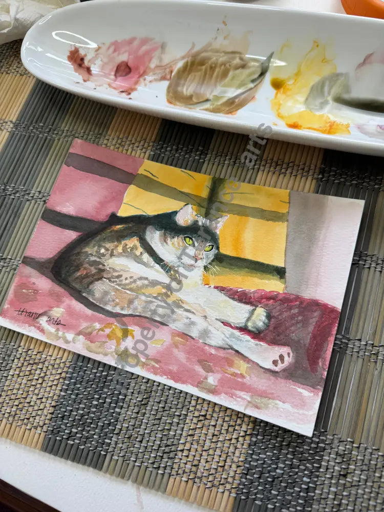 Ultimate Pet Portrait 16’’x20’’ on canvas - watercolor