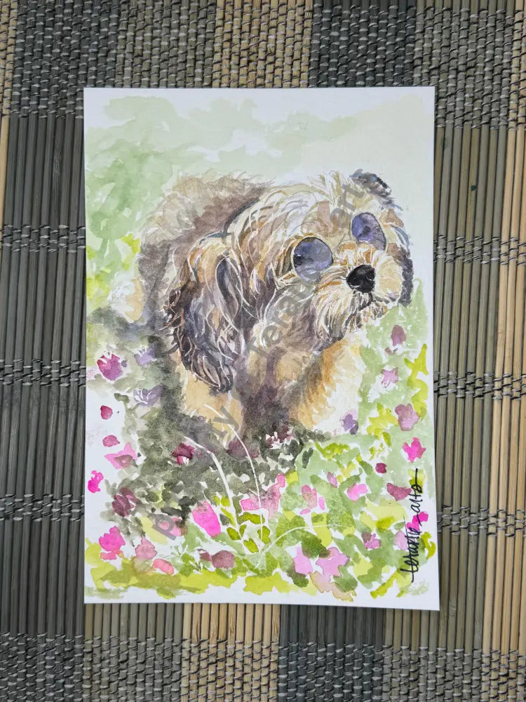 Ultimate Pet Portrait 16’’x20’’ on canvas - watercolor